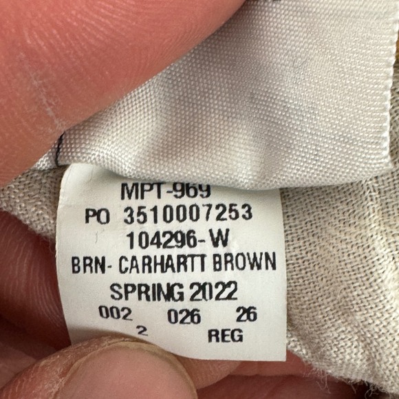 Carhartt 104296 Rugged Flex Relaxed Fit Double Front Work Pant Womens 2 Reg - Picture 11 of 16